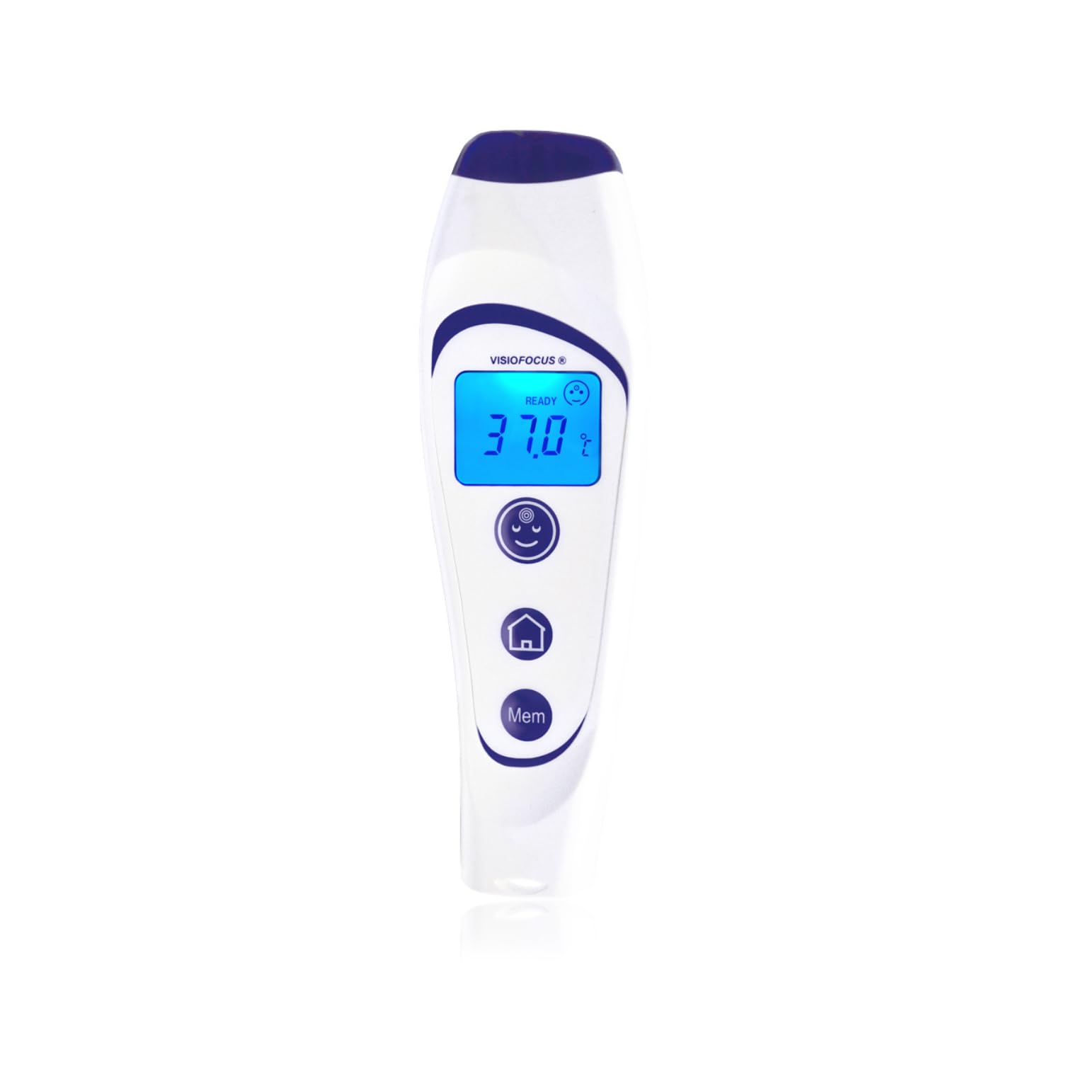 TECNIMED - VisioFocus 06400 - Thermomètre médical à infrarouge pour la mesure de la température à distance - Projette la température sur le front - Pour enfants et adultes - Made in Italy