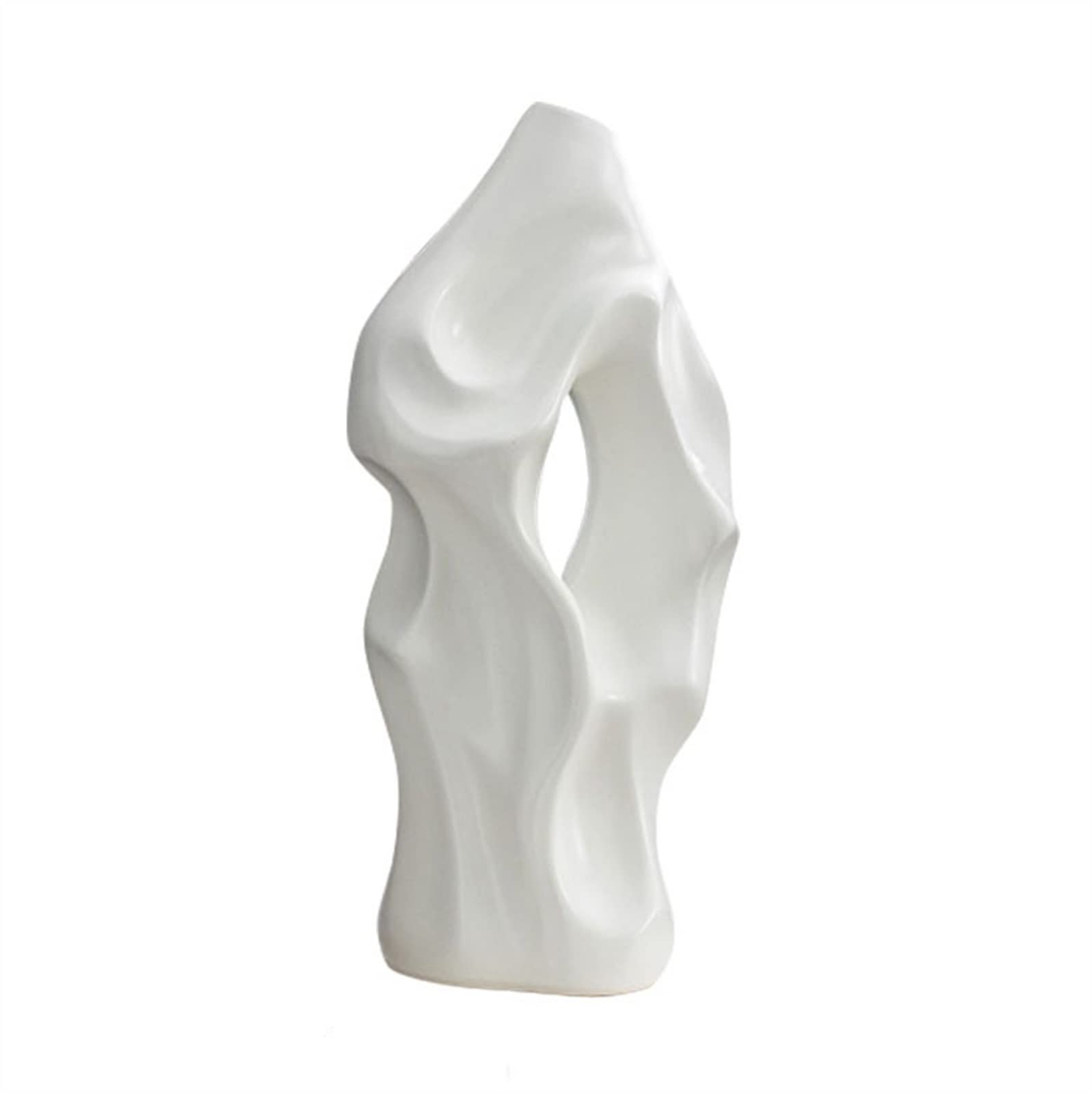 Bzgpmfud Blanc Vase Desktop Flower Ceramic Floor Dried Arrangement Living Room Bedroom Corridor Decorative Ornaments Flowers Hydroponic(Blanc)