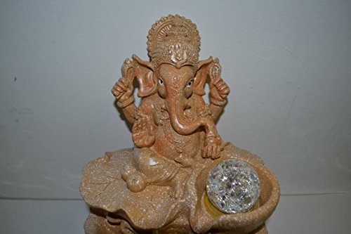 innenbrunnen kamerfontein meditatie ganesha sandsteinfarbe LED multicolor ca. 27 cm hoogte - Image 3
