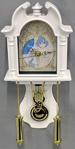 Reloj de péndulo B de Re:Zero con acabado blanco minimalista