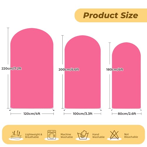 Funda Arco Fondo Fotográfico 7.2 pies Rosa Fucsia miniatura 2