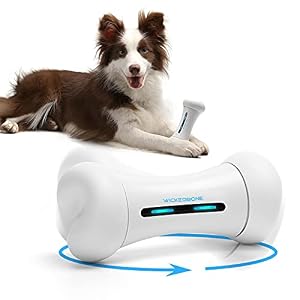 Wickedbone Smart Bone Interactive Dog Toys APP Control Smart Electronic Automatic Pet Toys Moving Dog Toys for Small Medium Large Dogs