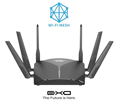 D-Link Roteador Wireless EXO AC 3000Mbps com sistema MESH e comandos de voz Google/Alexa + FOTA, Pre