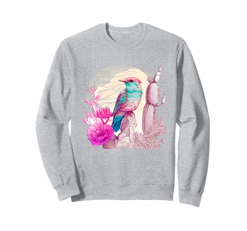 Nature Inspired Artful Desert Oasis Scene Sweatshirt