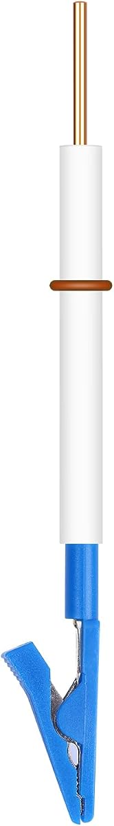stonylab Electrode Holder, Multi-Purpose Electrode Clip with Plastic Protective Sleeve Electrode Holder with Detachable Nickel Plated Copper Gator Clip and PTFE Body for Electrolytic Cell