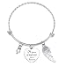 ELOI Memorial Necklace A Piece of My Heart is in Heaven Pendant Jewelry in Memory of Mom Dad Grandpa Baby Loss Memorial Gift