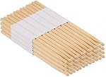 24 Pairs 5A Maple Wood Tip Drumstick, 16 inch Natural Drum sticks, Wooden Drum Sticks for Beginners and Adults