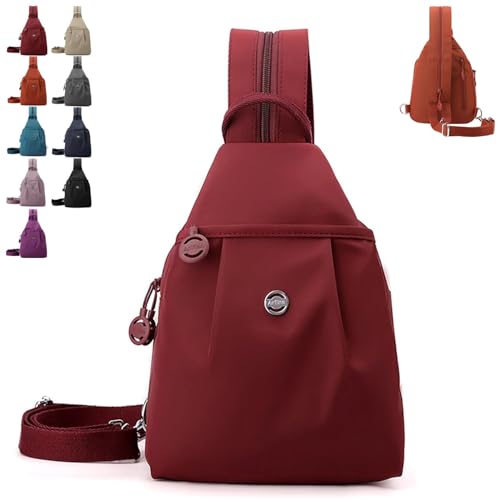 Waterproof 2-Way Commuter Bag,Convertible Travel Bag, Large Capacity Anti-Theft Travel Tote,Comfortable Carrying for Fitness,Commuting,Travel (Red)