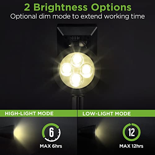 Innogear Solar Outdoor Lights, Solar Lights Outdoor Waterproof Solar Spot Lights Outdoor Spotlight For Yard Landscape Lighting Wall Lights Auto On/Off For Pathway Garden, Pack Of 2 (Warm White) #TOP3