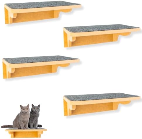 Playground para Gatos 4Pçs Tam G Resistente Já Montado Com Kit Fi...