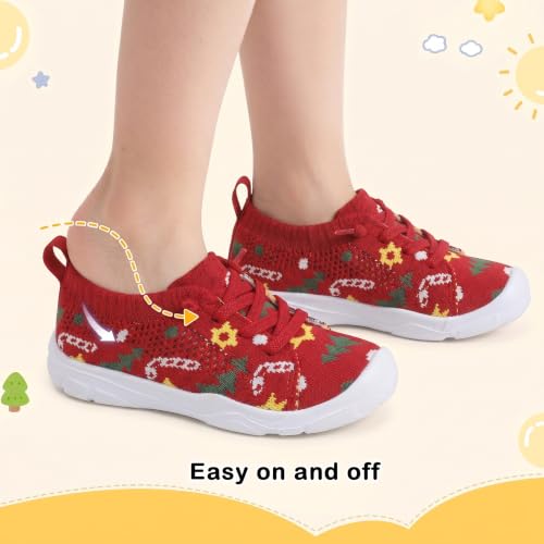 Image of LeIsfIt Toddler Shoes Boys Girls Wide Toe Box Breathable Slip-On Sneakers Kids Lightweight Barefoot Feel Shoes for Everyday Play