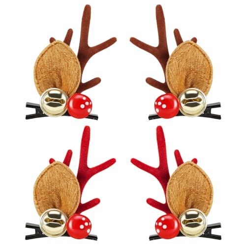Pinces à cheveux de Noël en bois de renne, le cadeau de petite attention idéal pour les enfants