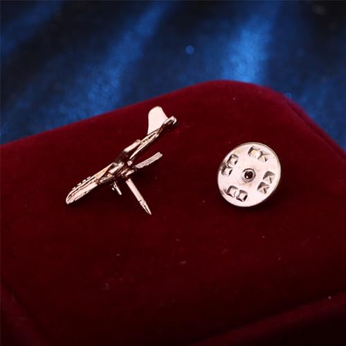 Image of Airplane Brooch Pin Plane Small Cute Aircraft Brooch Lapel Pins Collar Badge for Backpack Shirt Bag Accessories