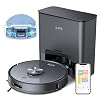 ILIFE T20s Self Emptying Robot Vacuum and Mop Combo 5000Pa Suction 70 Day Capacity LiDAR Navigation 260mins Runtime AppAlexa Control Robotic Vacuum Cleaner for Hard Floors Carpets and Pet Hair