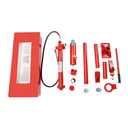 Vérin hydraulique et pompe 20 tonnes avec kit d'alimentation Porta pour réparation de carrosserie