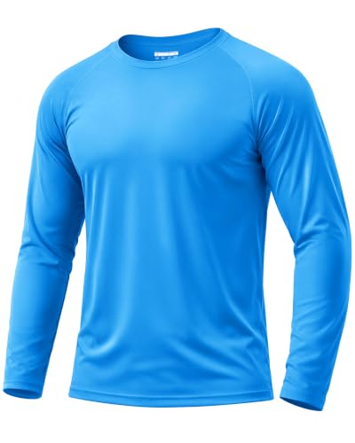 Image of Boladeci Men's UPF 50+ Sun Protection UV SPF Shirts Long Sleeve Lightweight Quick Dry Swim T-Shirts Rash Guard