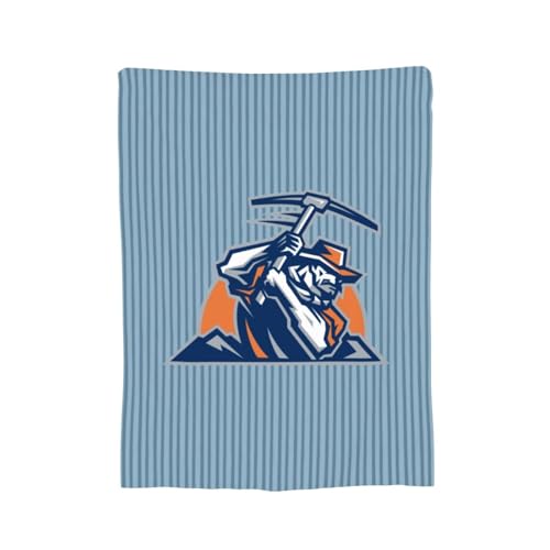 UTEP Miners Fleece Blanket Very Soft Microfiber Flannel Blanket for Couch Warm and Cozy