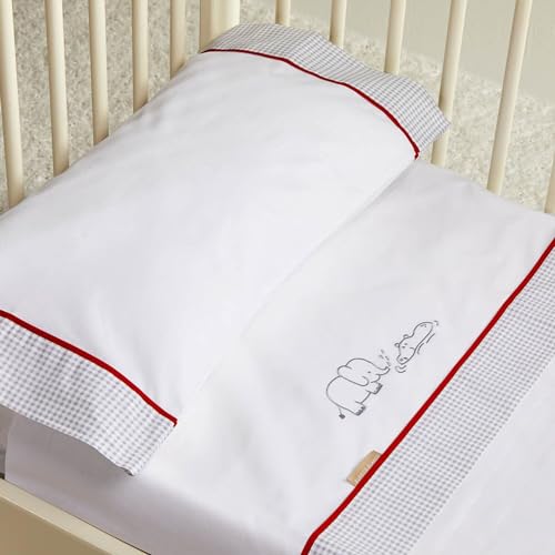 Flanelle drap lit bébé Burrito Blanco 510 broderie mini berceau