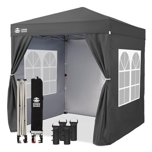CROWN SHADES 2x2m Pop Up Garden Gazebo Waterproof Outdoor Canopy Tent