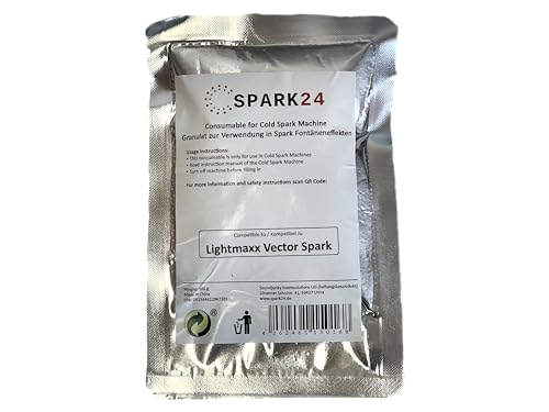 Granulato compatibile con Lightmaxx VECTOR Spark Up! polvere titanio scintille