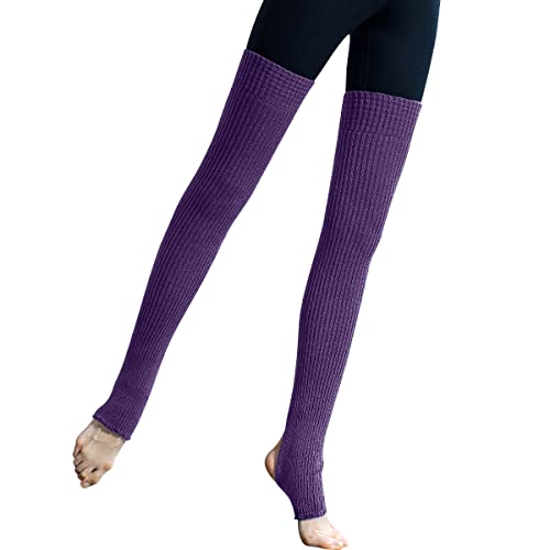 Meesu Leg Warmers，Leg Warmers For Women 80S Ribbed Knitted Stirrup Over The Knee Socks Yoga Ballet Pilates Dance Socks. #TOP6