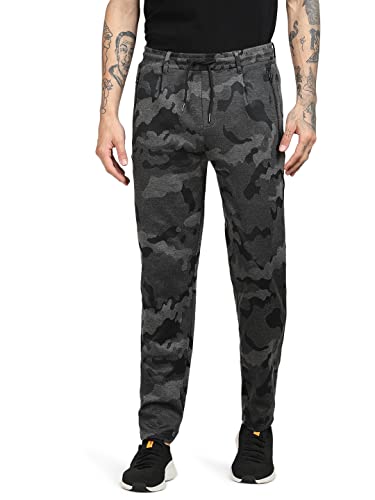 Image of JACK & JONES Jacquard Cotton Regular Fit Mens Casual Trousers