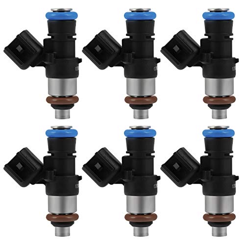 SCITOO Fuel Injectors Automotive Engine 4 Holes 6Pcs Replacement For Ford For Edge 2007-2011,For Ford For Flex 2009-2012,For Ford For Fusion 2010-2012,For Mercury For Sable 2008-2009