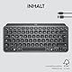 Logitech MX Keys Mini Kabellose Tastatur, Kompakt, Bluetooth, Hintergrundbeleuchtung, USB-C, Kompatibel mit Apple macOS, iOS, Windows, Linux, Android, Metallgehäuse - Graphit