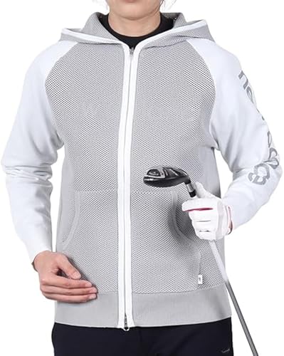 [ニューバランス] ゴルフ レディース ニットパーカー (ストレッチ性・ブランドロゴ) / 012-5172501 023_グレー 2 [L]