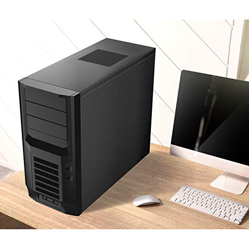 Moko 140Mm Dust Filter For Computer Cooler Fan, [4 Pack] Magnetic Frame Pc Fan Dust Mesh Pc Cooler Filter Dustproof Pvc Cover Computer Fan Grills - Black #TOP6