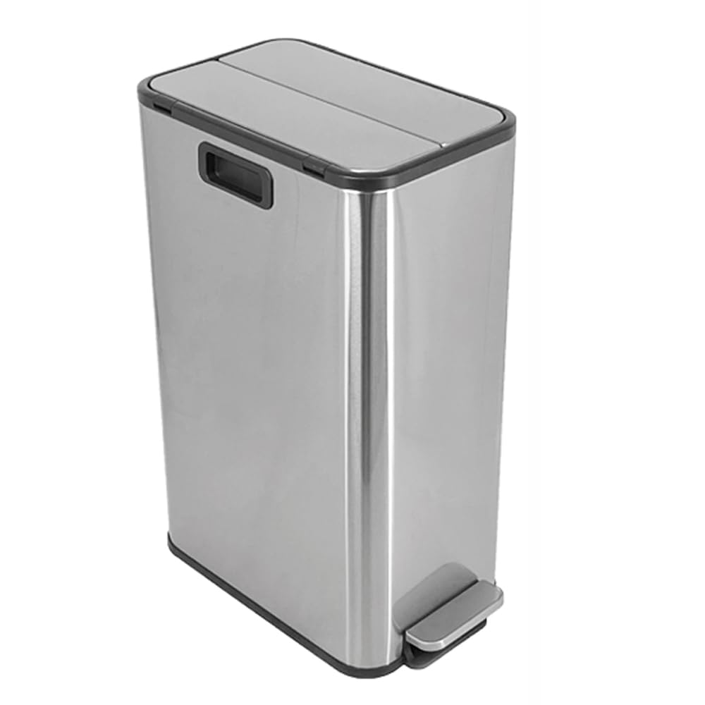 【新品】ステンレス製 3コンパートメント ゴミ箱 Amazon｜ダルトン(Dulton) 3コンパートメント ビン 54L 18L×3列