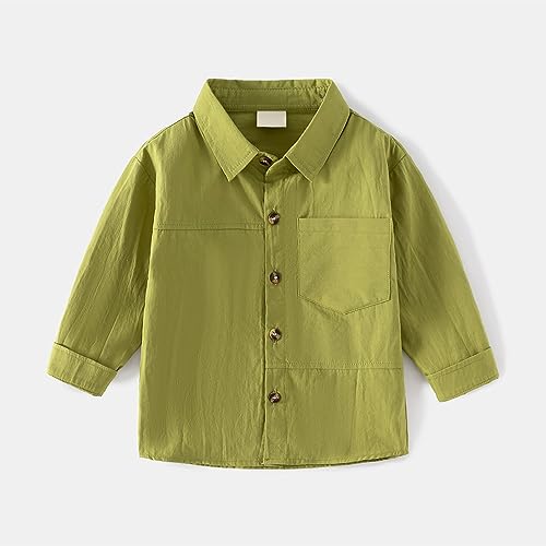 Toddler Boys Button-Down Long Sleeve Jackets Fall Cotton Lightweight Casual Coats Kids Windproof Jacket 7 Boy Clothe3
