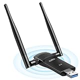 L-Link USB WiFi Adapter for PC: 1200Mbps Dual 5Dbi Antennas 5G/2.4G USB Wireless Network Adapter for Desktop Laptop - WiFi Dongle Supports Windows 10/8/8.1/7/Vista/XP/Mac OS/Linux