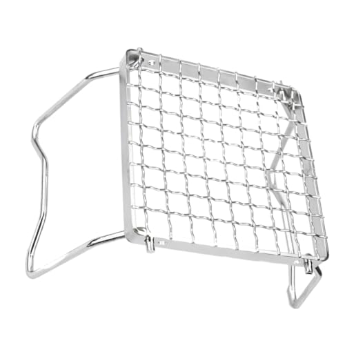 SUPVOX Stainless Steel Bbq Grill Compact Foldable Campfire Grill Stand Versatile Outdoor Cooking Tool for Camping Grilling Picnics