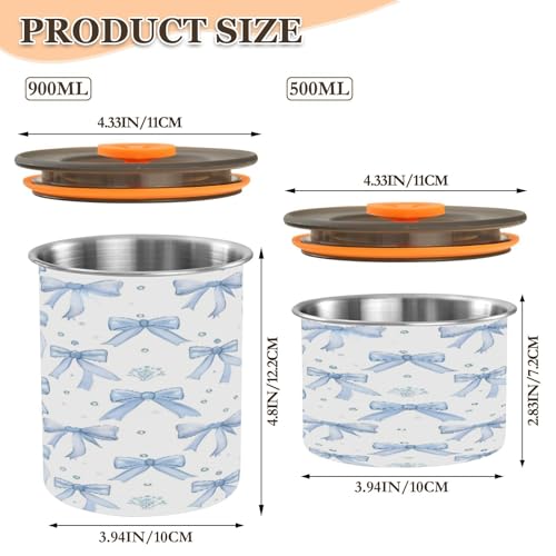 KeePreal Envase Hermético para Café Acero Inoxidable 900ml miniatura 2