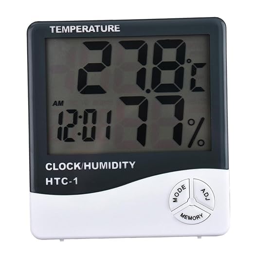 BMCO Digital Hygrometer Mini Thermometer: Keep Your Office at Home Comfortably Balanced HTC-1 Room Thermometer (White) (B0CY4NLF3T) Amazon Price History, Amazon Price Tracker