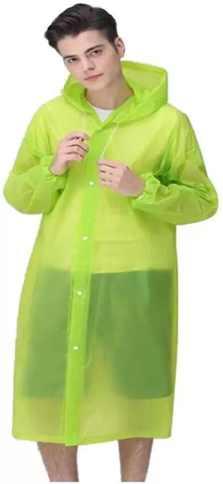 Men's Polyester Long RainCoat Pocho Barsaati with Adjustable Cap and Cover (Pack of 1)-picture-12