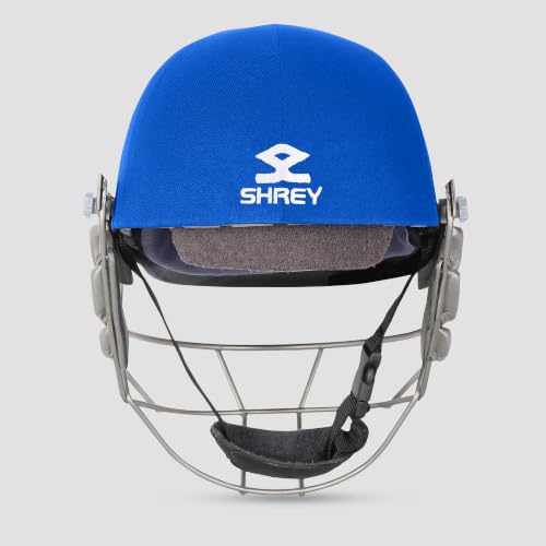 Image of SHREY Pro Guard Stainless Steel 2.0 Batting Cricket Helmet for Men's (Royal Blue, XL)