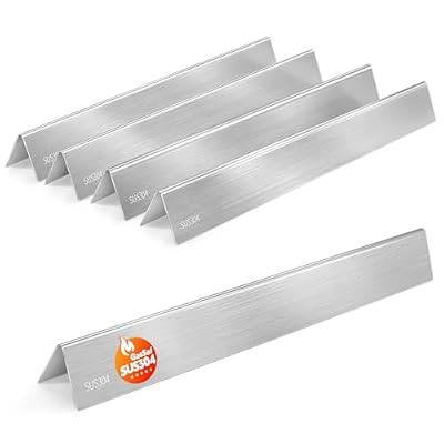 GasSaf 7539 for Weber Genesis Flavorizer Bars 24.5", SUS304 Bars for Genesis 300 Grill Parts, E-310 E-320 S-310 S-320, EP/CEP 310 & 320 Gas Grills(Side-Knob 2007-2010), Heat Plates for Weber 7540