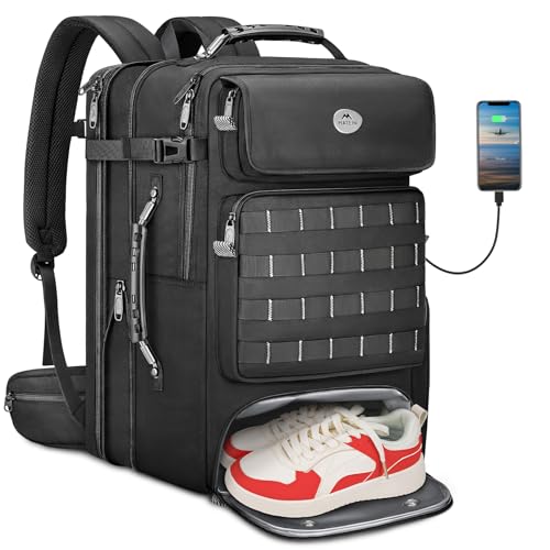 MATEIN Expandable Travel Backpack with Shoe Compartment