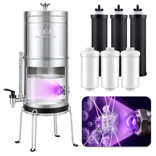 LCF Silver Ions UV-C Gravity Water Filter System