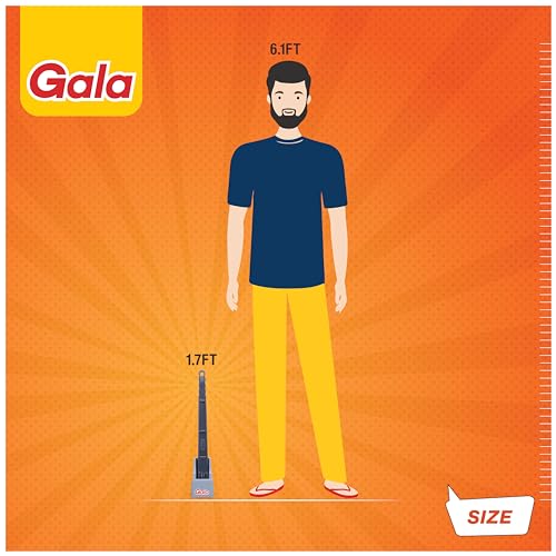 Gala Double Hockey Shape Toilet Cleaner Brush with Holder Stand, Toilet Cleaning Brush for Western and Indian Toilet, Bathroom Brush for Toilet Cleaning (Gray,Pack of 1) (Image - 6)