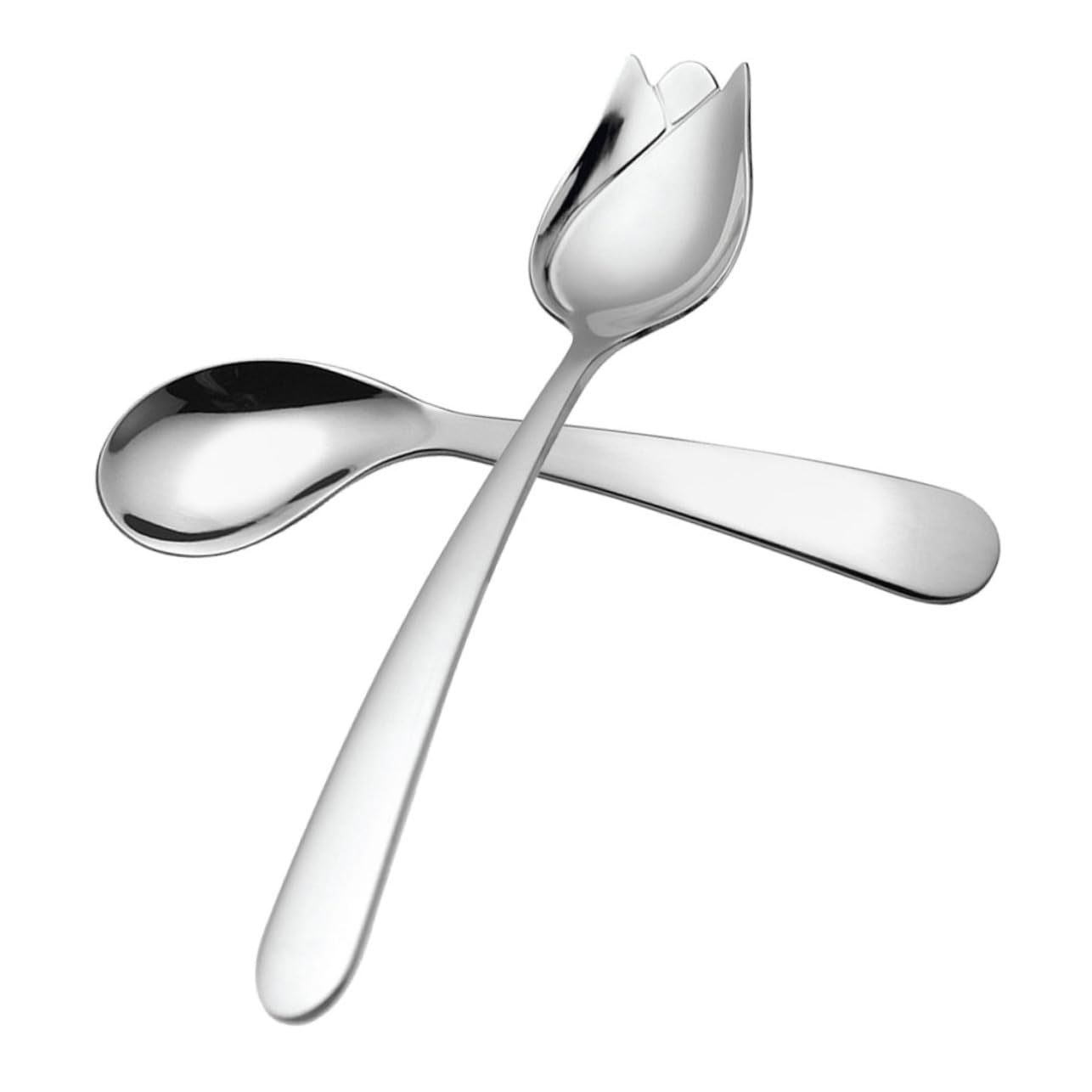 Didiseaon 5 Juegos Vajilla Para Personas Mayores Vajilla Cubiertos Cucharas Utensilios Para Servir Cuchara Pequeña En Ángulo Ayudar Vajilla Adaptable Utensilios Para Comer 2 piezas * 5