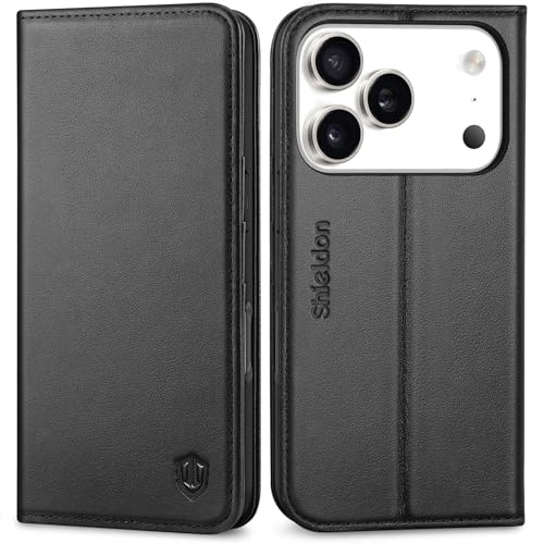 Coque Cuir iPhone 17 Pro Shieldon : Protégez l'Écran des Chutes et Rayures