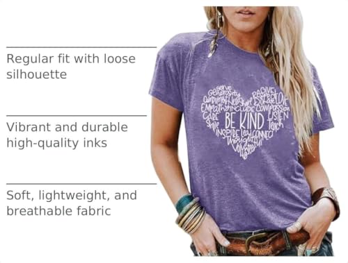 YEXIPO Womens Graphic Tees Short Sleeve Summer Tops Casual Cute T Shirts - image 4