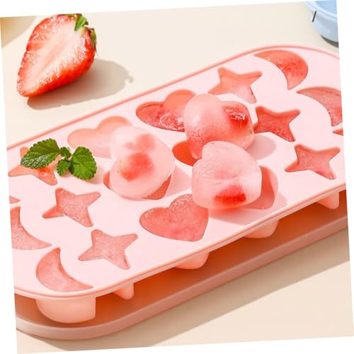 2 pcs moldes de hielo silicona con tapa diseño dibujos miniatura 3