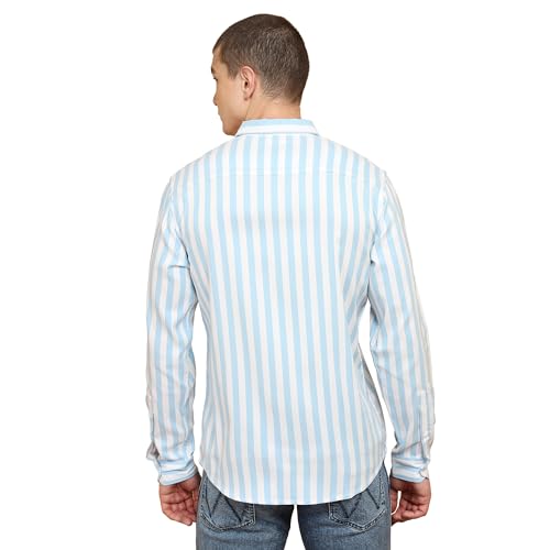 Image of Wrangler Male Blue Regular Fit Shirt