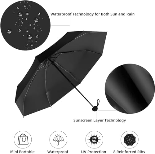 Image of ESPERO Umbrella, Umbrella For Rain Big Size, Automatic Open Windproof & UV Protection Anti-Slip Handle Lightweight 95% UV Block for Men, Women for Rain & Sun Coverage