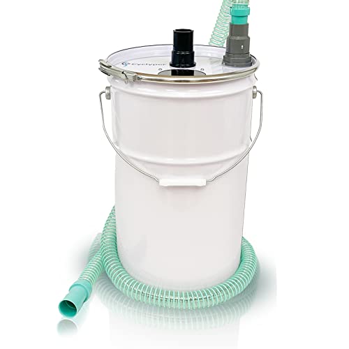 Cyclyper サイクリーパー 2型 液体対応 サイクロン集塵機 DIY 木工 小型 強化ペール缶 業務用 出窓で中が見える (30mmホース×28L缶)