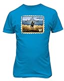 Baku Apparel Ukraine Sunk Russian Warship Support Unisex Tee Tshirt (Sapphire, Large)